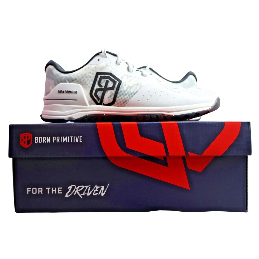 Men's Born Primitive Savage 1 Training Shoes 10 White/Camo 22006-120‎